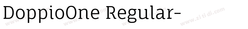 DoppioOne Regular字体转换 DoppioOne Regular字体转换